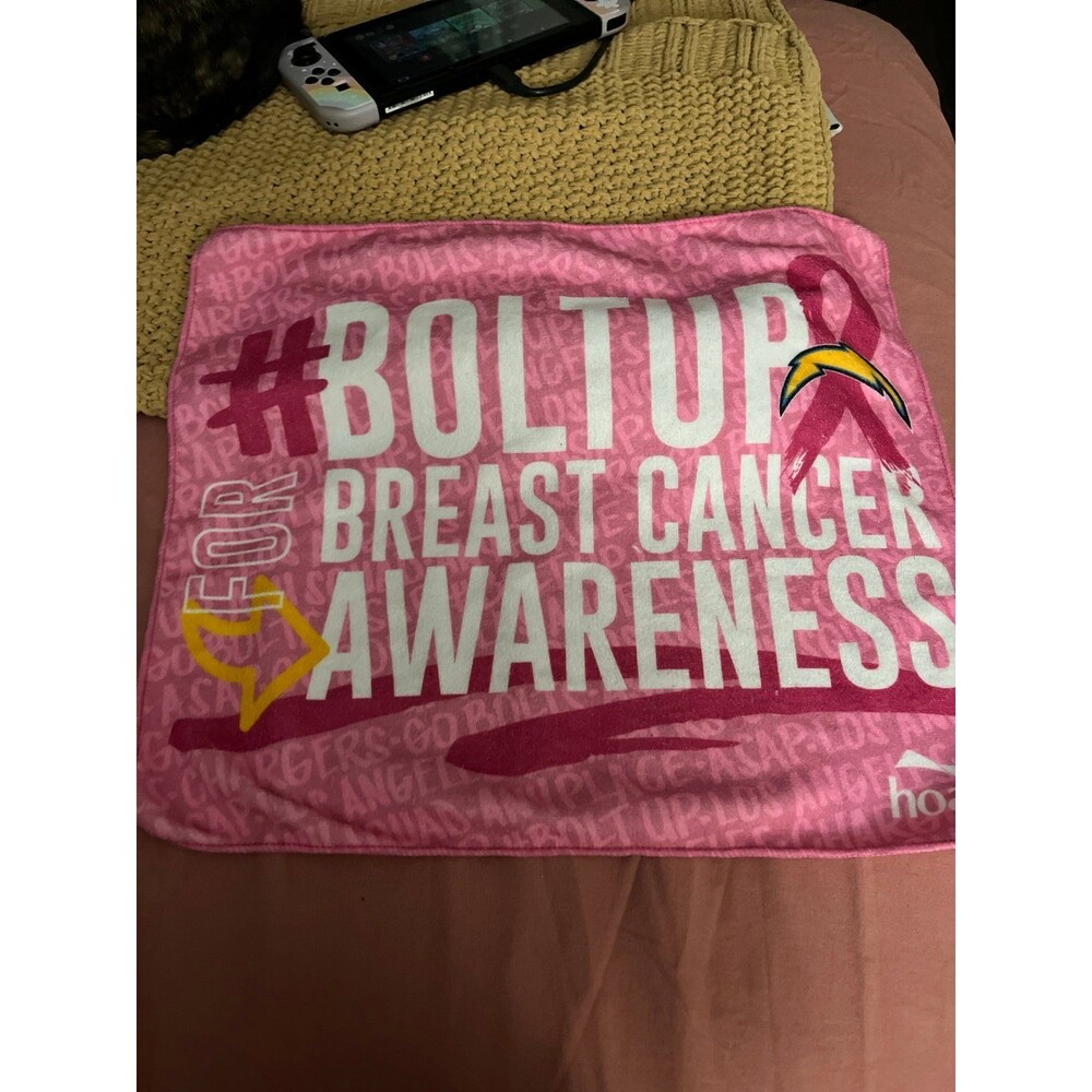Los Angeles Chargers Breast Cancer Awareness Game Towel